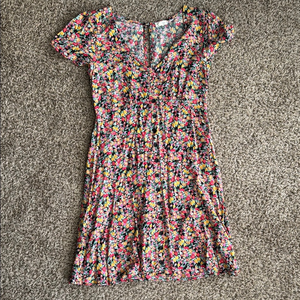 Maison Jules Multicolor Floral Dress